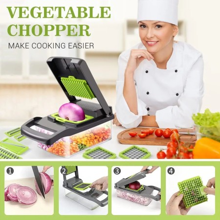 16-in-1 Vegetable Cutter & Shredder