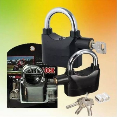 Security Alarm Lock (Big Size & Metal Body) with 3 Keys