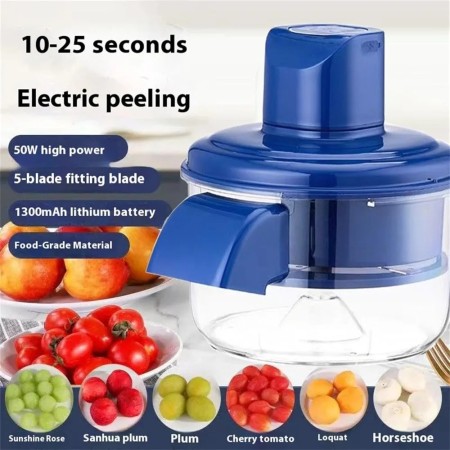 Multipurpose Automatic Fruit & Vegetable Peeler Machine | Rechargeable Electric Potato Peeler | Smart Kitchen Tool for Home, Shop & Restaurant