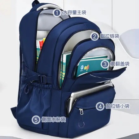Stain-Resistant Waterproof School Bag