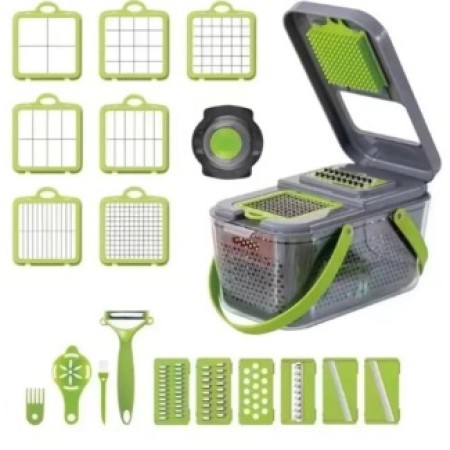 Vegetable & Fruit Chopper 22-in-1 | Multifunctional Food Grater & Slicer