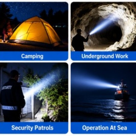 Powerful Rechargeable LED Flashlight – Zoom & USB Power Bank