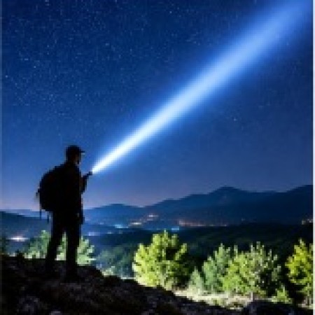 Powerful Rechargeable LED Flashlight – Zoom & USB Power Bank
