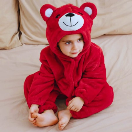 Baby Bear Premium Winter Rompers Hooded Baby Clothes ( Baby Blanket )